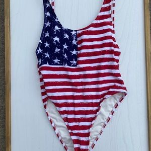 American flag one piece swimsuit